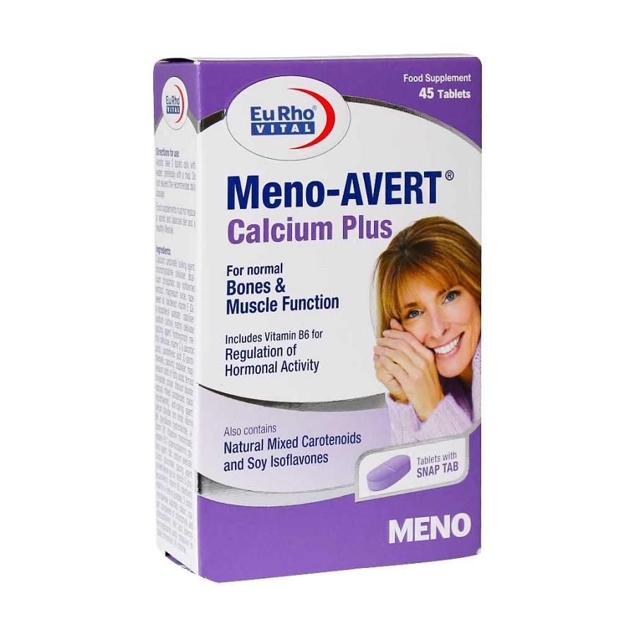 قرص منو اورت کلسیم پلاس یوروویتال 45 عدد-EURHOVITAL MENO AVERT CALCIUM PLUS 45 TAB
