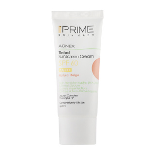 کرم ضد آفتاب رنگی SPF60 بژ طبیعی پریم