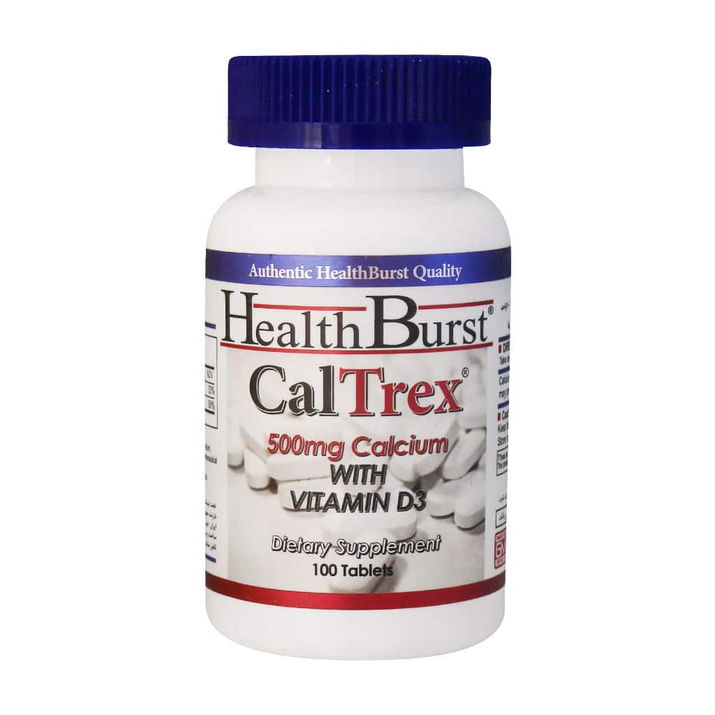 قرص کلترکس500 میلی گرم  هلث برست 100 عدد- HEALTHBURST CALTREX 100 TAB